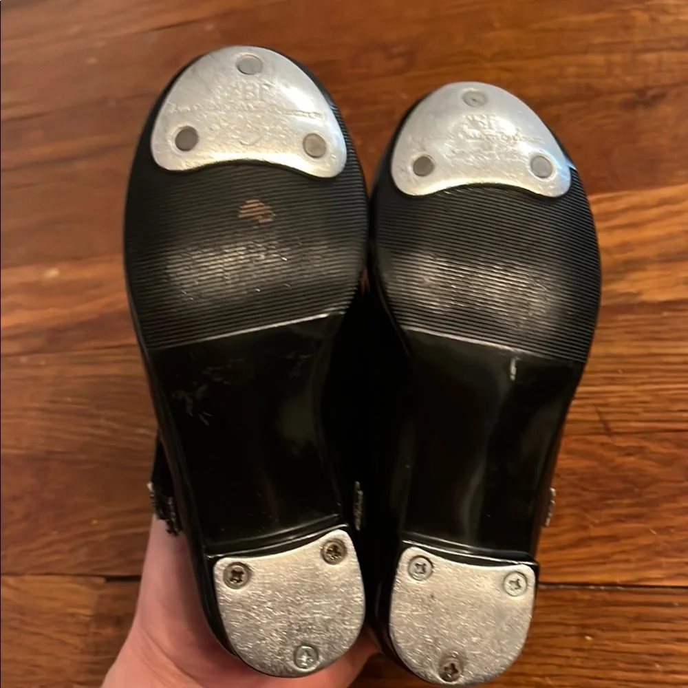 Toddler girls tap shoes 7.5 - Dance Black Patent Kids Mary Jane